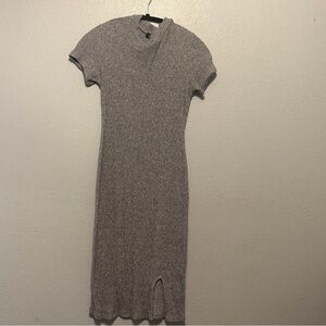 Grey body-con dress